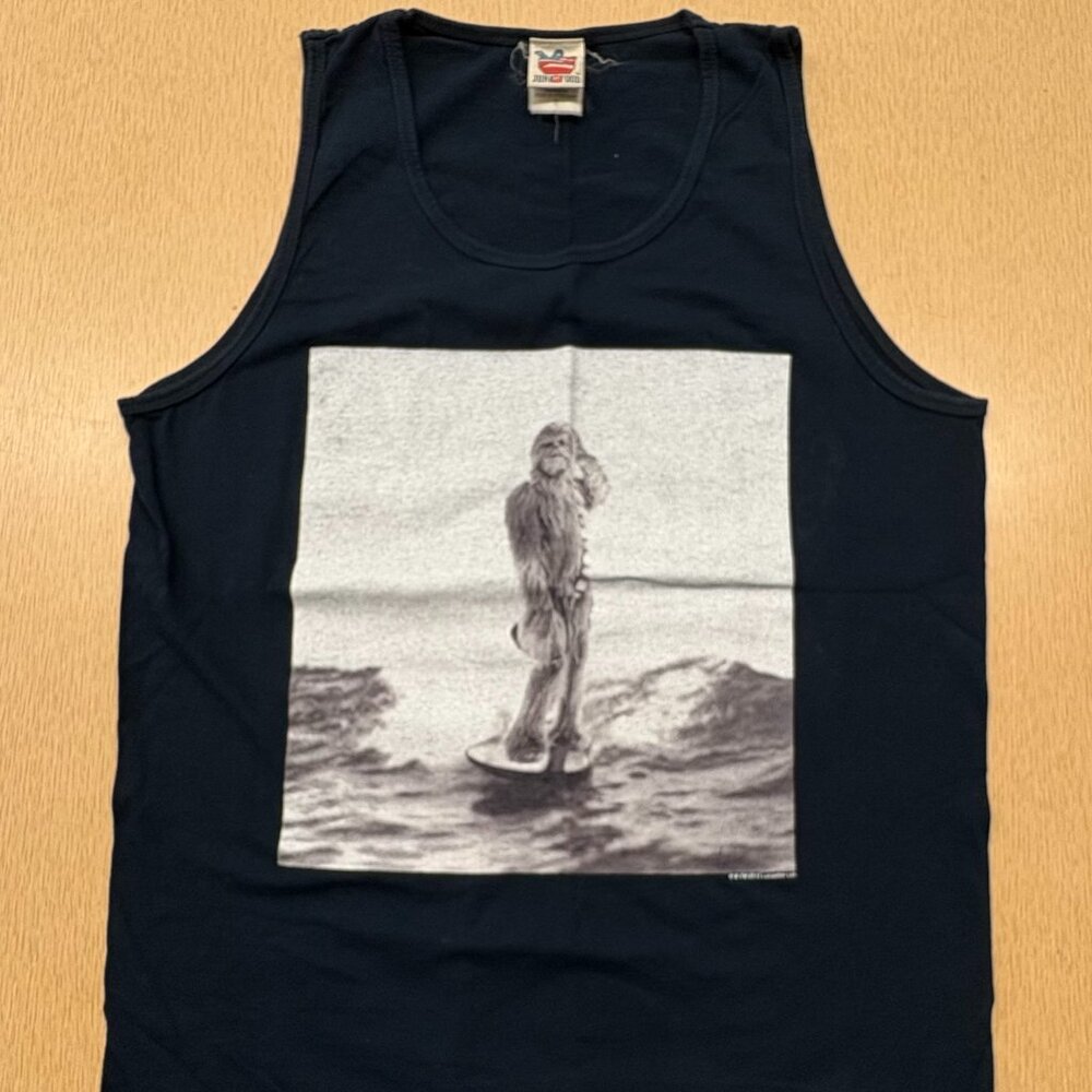 Vintage Junk Food Star Wars surfing Chewbacca tank top